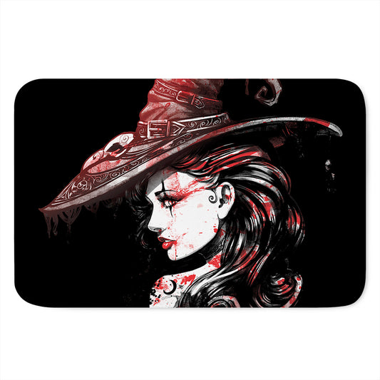 Halloween Vampire Girl Print Indoor Door Mat
