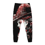 Halloween Vampire Girl Print Jogger Pants
