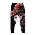Halloween Vampire Girl Print Jogger Pants