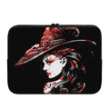 Halloween Vampire Girl Print Laptop Sleeve
