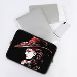 Halloween Vampire Girl Print Laptop Sleeve