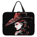 Halloween Vampire Girl Print Laptop Sleeve With Handle