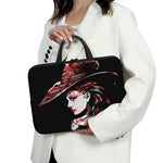 Halloween Vampire Girl Print Laptop Sleeve With Handle