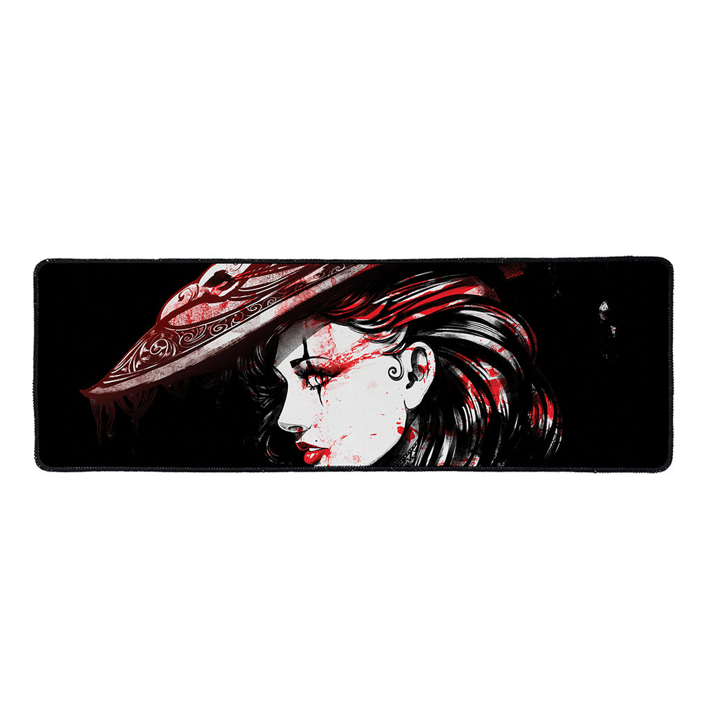 Halloween Vampire Girl Print Long Kitchen Mat