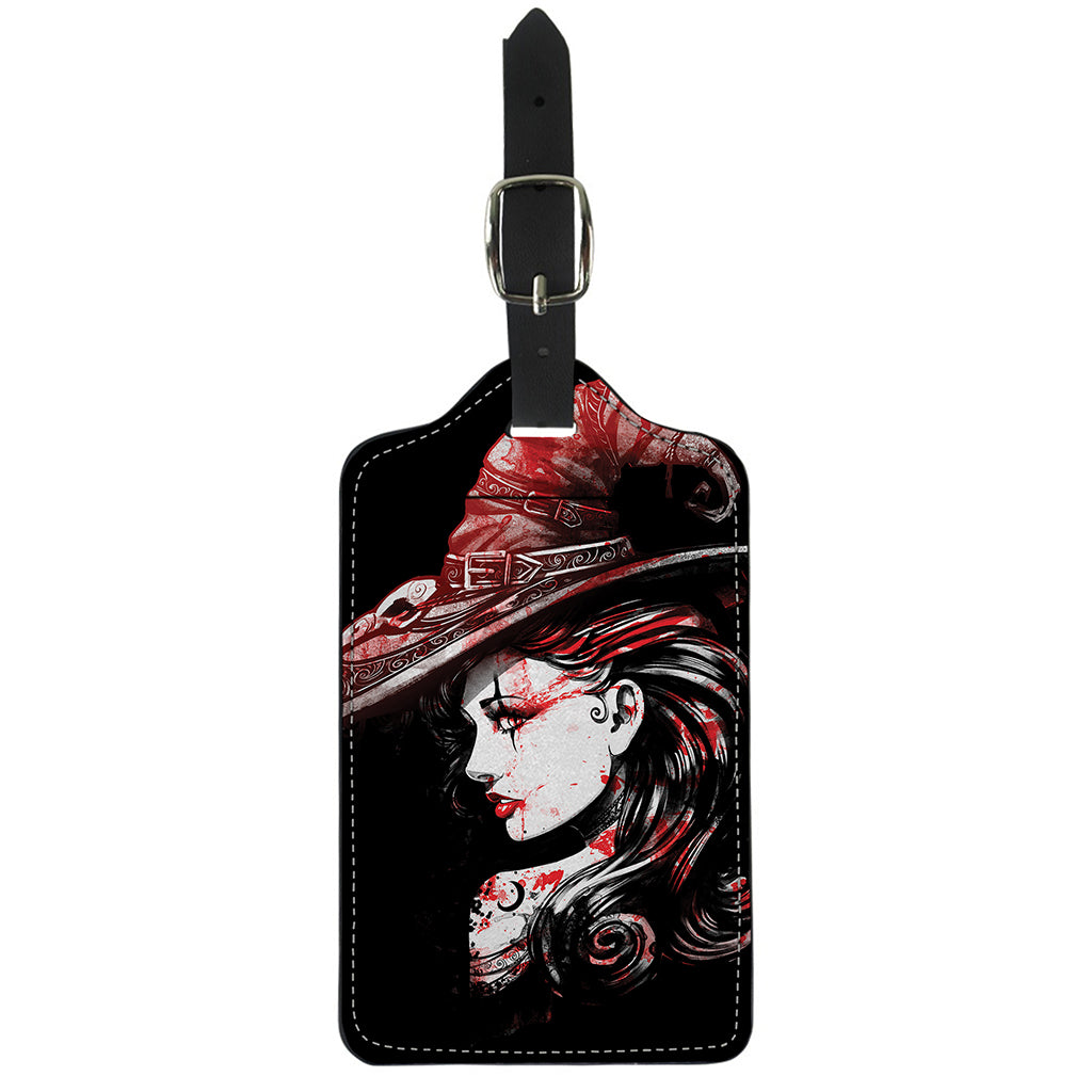 Halloween Vampire Girl Print Luggage Tag