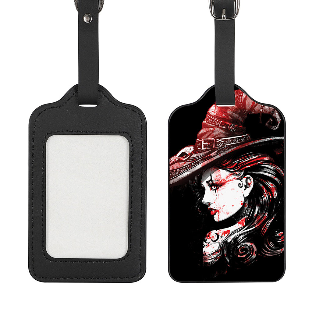 Halloween Vampire Girl Print Luggage Tag