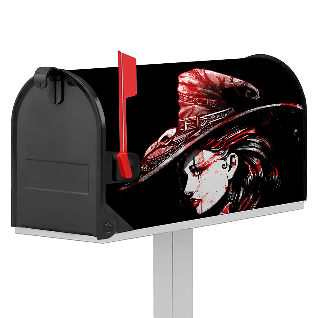 Halloween Vampire Girl Print Mailbox Cover