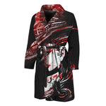 Halloween Vampire Girl Print Men's Bathrobe