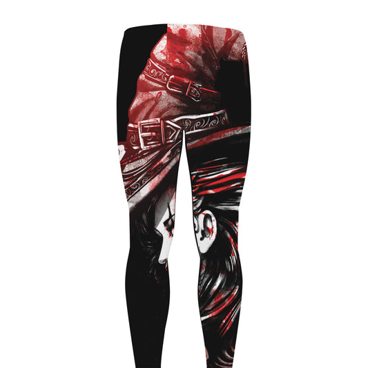 Halloween Vampire Girl Print Men's leggings