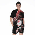 Halloween Vampire Girl Print Men's Romper