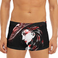 Halloween Vampire Girl Print Men's Short Boxer Briefs