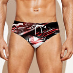 Halloween Vampire Girl Print Men's Swim Briefs