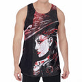 Halloween Vampire Girl Print Men's Velvet Tank Top