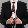 Halloween Vampire Girl Print Necktie