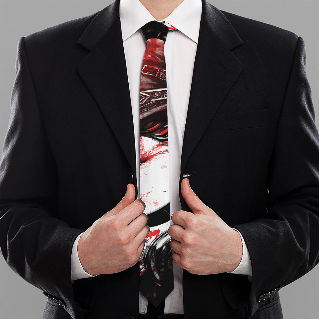 Halloween Vampire Girl Print Necktie