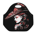 Halloween Vampire Girl Print Neoprene Lunch Bag