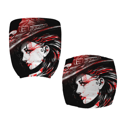 Halloween Vampire Girl Print Office Chair Cover