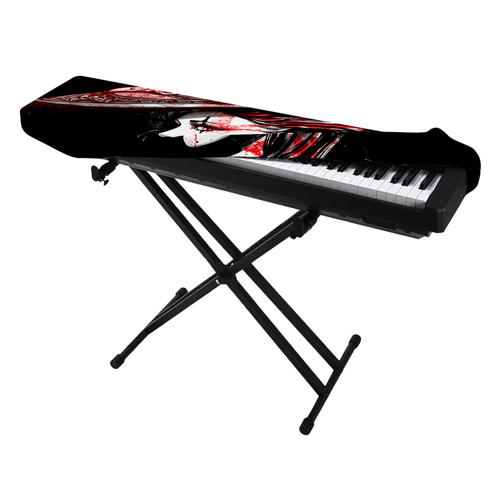 Halloween Vampire Girl Print Piano Keyboard Cover