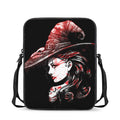 Halloween Vampire Girl Print Rectangular Crossbody Bag