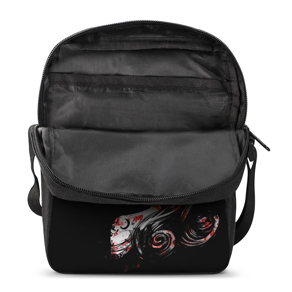Halloween Vampire Girl Print Rectangular Crossbody Bag
