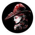 Halloween Vampire Girl Print Round Floor Mat