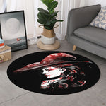 Halloween Vampire Girl Print Round Rug