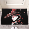 Halloween Vampire Girl Print Rubber Doormat