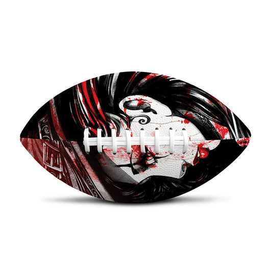 Halloween Vampire Girl Print Rugby Ball