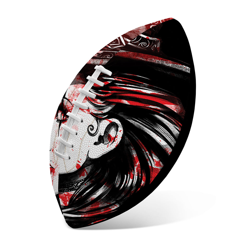 Halloween Vampire Girl Print Rugby Ball