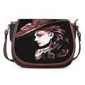 Halloween Vampire Girl Print Saddle Bag