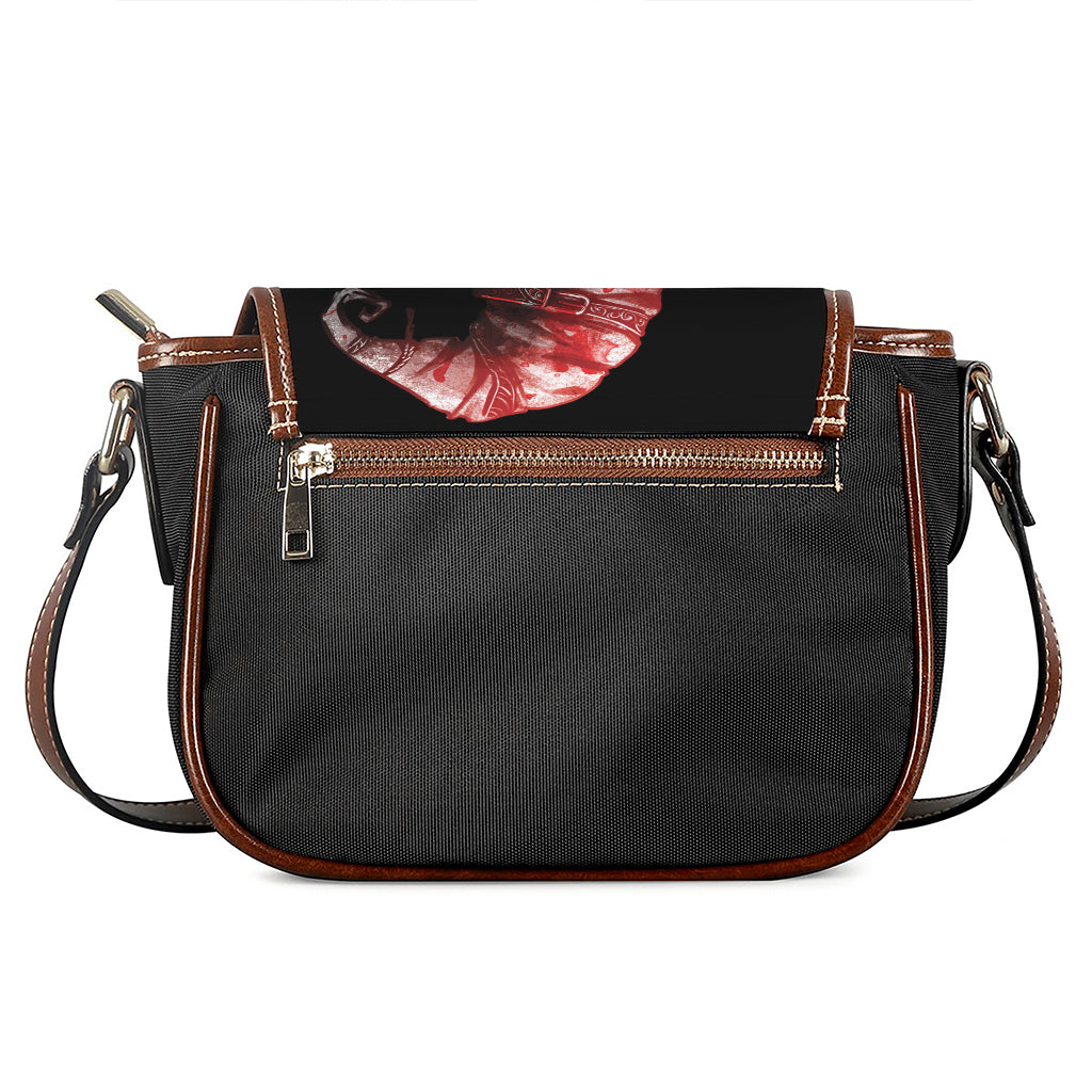 Halloween Vampire Girl Print Saddle Bag