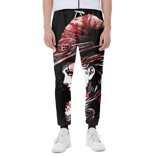 Halloween Vampire Girl Print Scuba Joggers