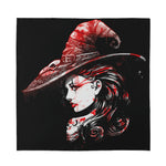 Halloween Vampire Girl Print Silk Bandana