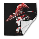 Halloween Vampire Girl Print Silk Bandana