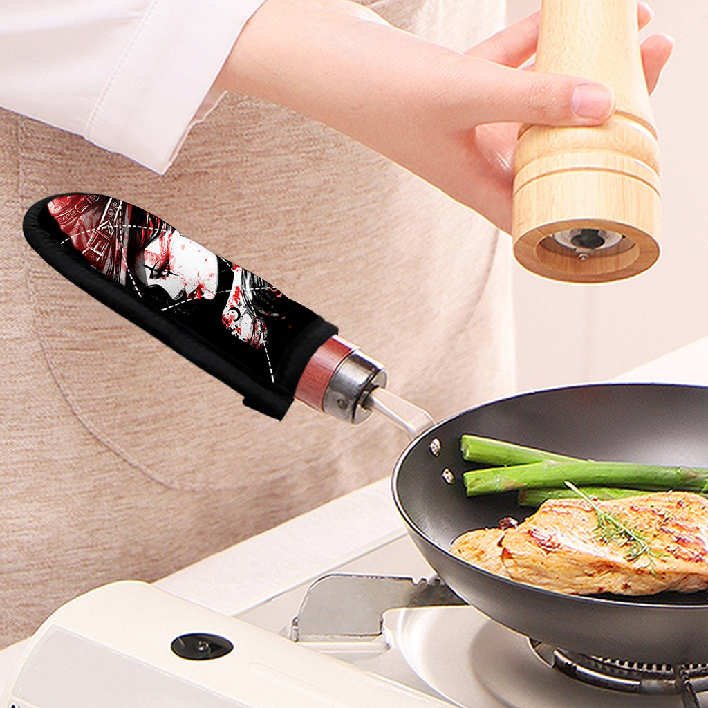 Halloween Vampire Girl Print Skillet Handle Cover