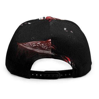 Halloween Vampire Girl Print Snapback Cap