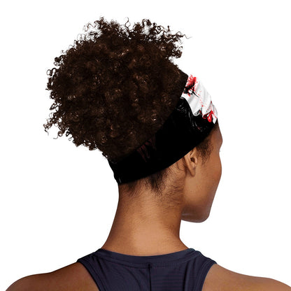 Halloween Vampire Girl Print Sports Headband