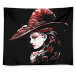 Halloween Vampire Girl Print Tapestry