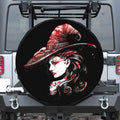 Halloween Vampire Girl Print Tire Cover