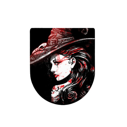 Halloween Vampire Girl Print Toilet Lid Cover