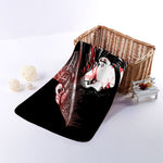 Halloween Vampire Girl Print Towel