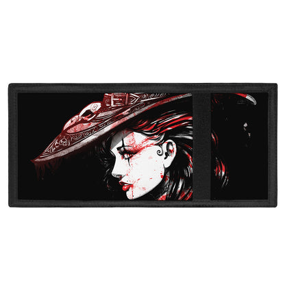 Halloween Vampire Girl Print Trifold Wallet