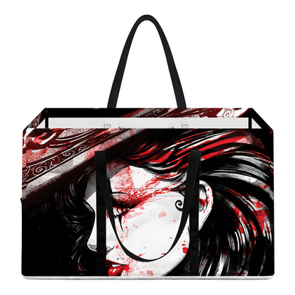 Halloween Vampire Girl Print Utility Tote Bag