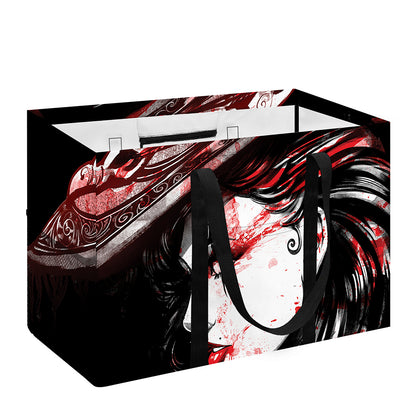 Halloween Vampire Girl Print Utility Tote Bag