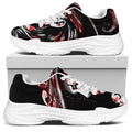 Halloween Vampire Girl Print White Chunky Shoes