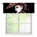 Halloween Vampire Girl Print Window Valance
