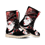 Halloween Vampire Girl Print Winter Boots