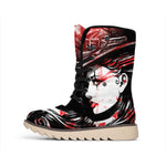 Halloween Vampire Girl Print Winter Boots