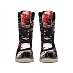 Halloween Vampire Girl Print Winter Boots