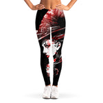 Halloween Vampire Girl Print Women's Leggings